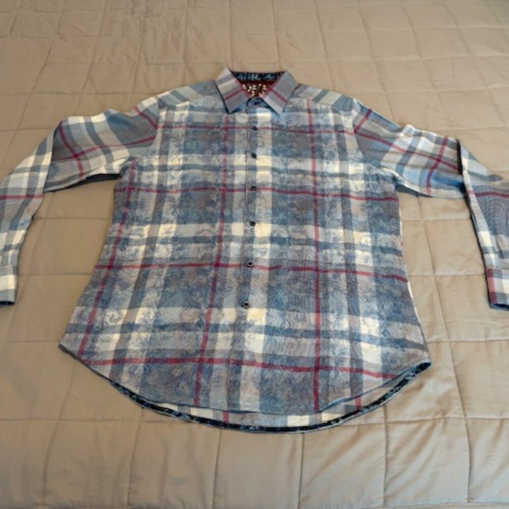 ROBERT GRAHAM Men's Long Sleeve Button Down Shirt